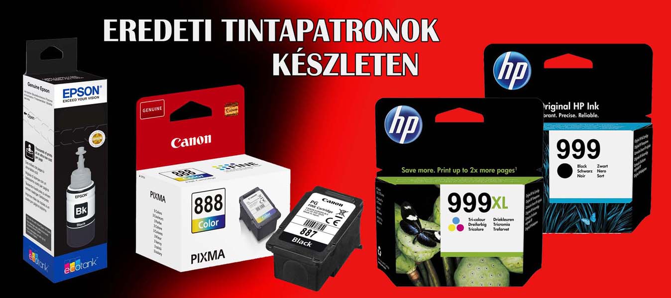 EREDETI TINTAPATRONOK KÉSZLETEN