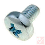 Csavar M3x4, hengeres fejű, PZ1 kulcsnyílás, cink bevonat