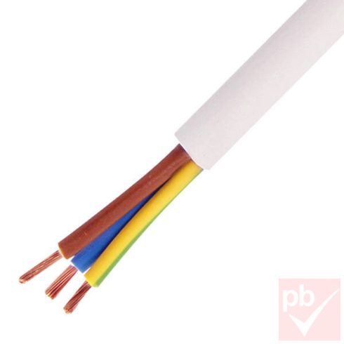 MT kábel fehér H05VV-F 3x2.5mm²