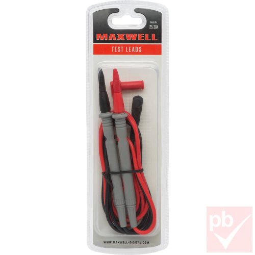 Maxwell 25384 mérőzsinór pár, 90° 4mm banán dugó, SMD mérőcsúcs, 93cm