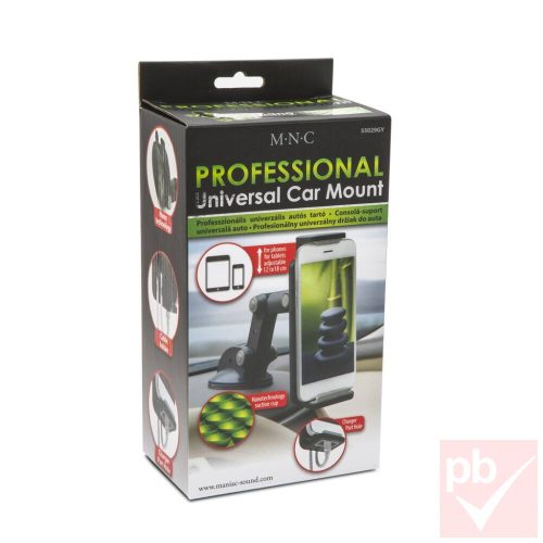 MNC okostelefon tartó szélvédőre, műszerfalra
