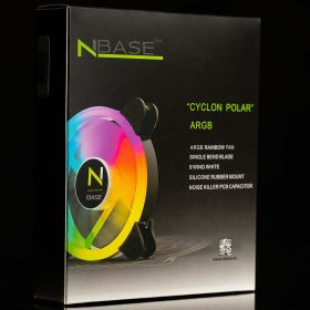 nBase Cyclon Polar 12cm ARGB LED ventilátor (120x120x25mm)