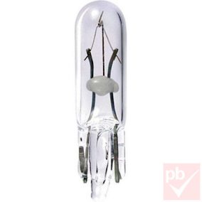   Autó műszerfal izzó, meleg fehér, 12V, 1.2W, T5, W2.1x4.6d