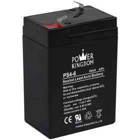   Power Kingdom PS4-6 (Emos) akkumulátor (6V 4Ah) 4.8mm saruval