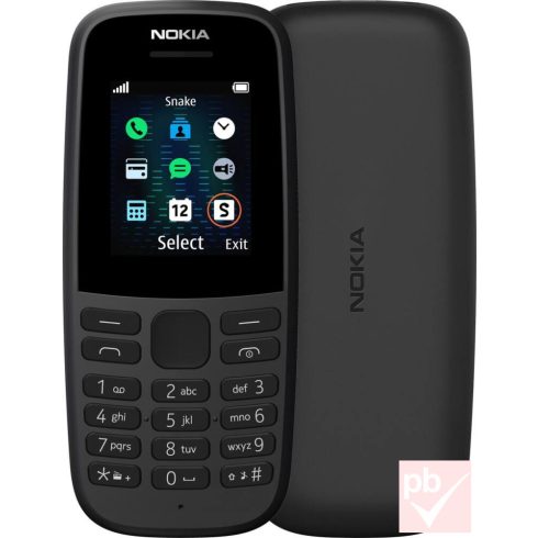 Nokia 105 fekete kártyafüggetlen mobiltelefon (4th Edition)