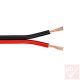 Hangfal kábel 2x0.35mm², piros-fekete, CCA