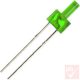 LED, 2mm, zöld, 68-100mcd, 1.8-2.6V