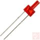 LED, 2mm, piros, 100-150mcd, 1.8-2.6V