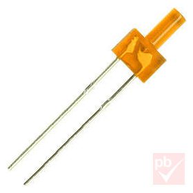 LED, 2mm, narancs, 150-220mcd, 1.8-2.6V