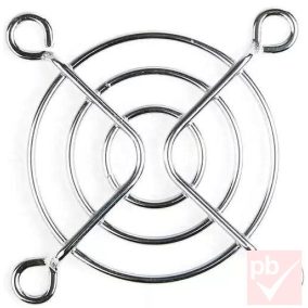 Ventilátor rács, 50x50mm, krómozott fém