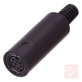 DIN aljzat, mini, lengő, 8-pin