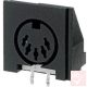DIN aljzat, panelbe, 5-pin, 180°