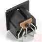 DIN aljzat, panelbe, 5-pin, 180°