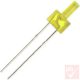 LED, 2mm, sárga, 100-150mcd, 1.8-2.6V