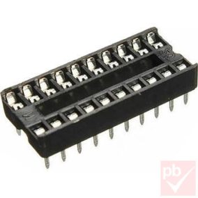 IC foglalat 20p. lemezlábú