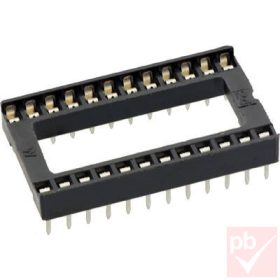 IC foglalat 24p. lemezlábú