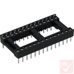 IC foglalat 28p. széles lemezlábú