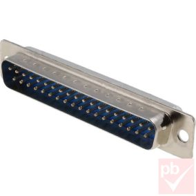   D-SUB csatlakozó, apa, 37 pin, 2 soros, forrasztható, ház nélkül