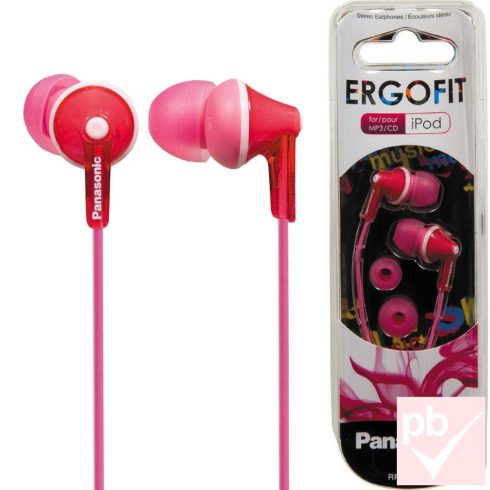 Panasonic ErgoFit dinamikus fülhallgató (pink)