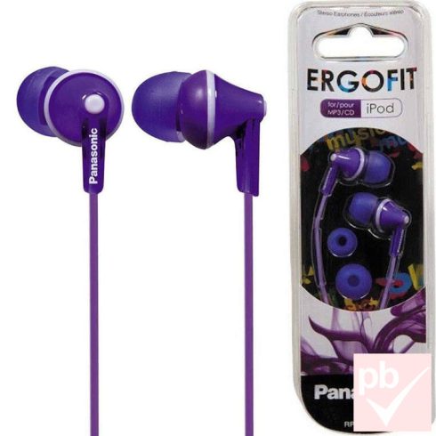 Panasonic ErgoFit dinamikus fülhallgató (lila)