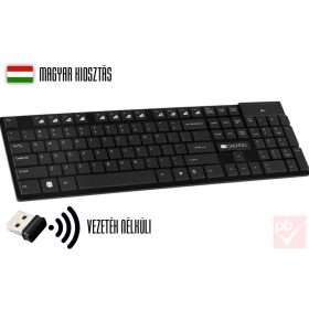 Canyon vezeték nélküli billentyűzet (fekete, HUN)