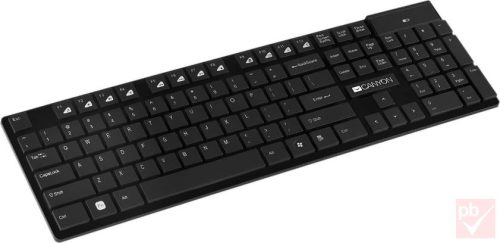 Canyon vezeték nélküli billentyűzet (fekete, HUN)