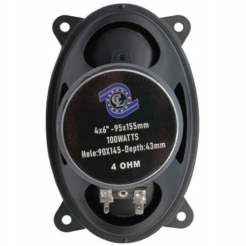 CL Italia 6x4" (155x95mm) 4 Ohm 100W mini ovál autóhangszóró szett