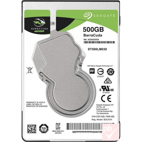 Seagate 500GB 2.5" SATA merevlemez