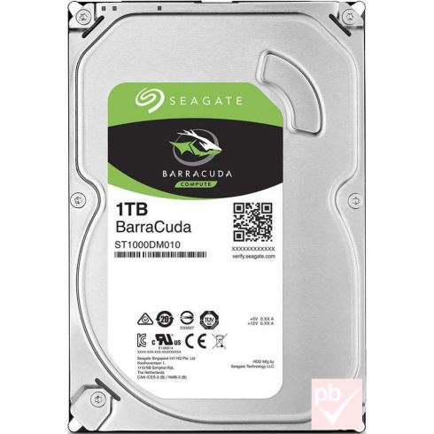 Seagate BarraCuda 1TB 3.5" SATA merevlemez