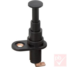   Nyomógomb, kerek, 1 körös, 2 láb, bútorba-autóba, 12V 20A