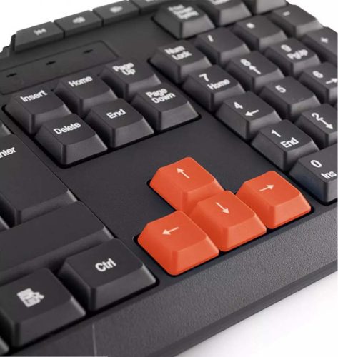 Logic LKM-201 USB billentyűzet + egér (fekete, HUN)