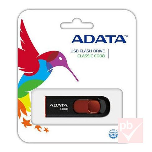 AData Classic C008 8GB fekete pendrive (Type-A, USB 2.0)