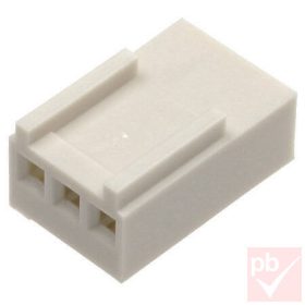 NS25 3p. anya csatlakozó, pinek nélkül, vezetékre