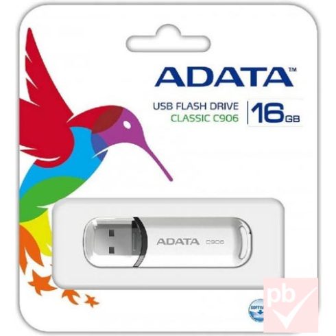 AData Classic C906 16GB fehér pendrive (Type-A, USB 2.0)