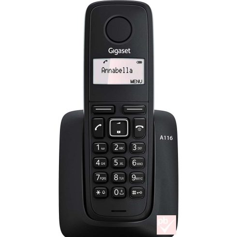 Gigaset A116 fekete DECT telefon