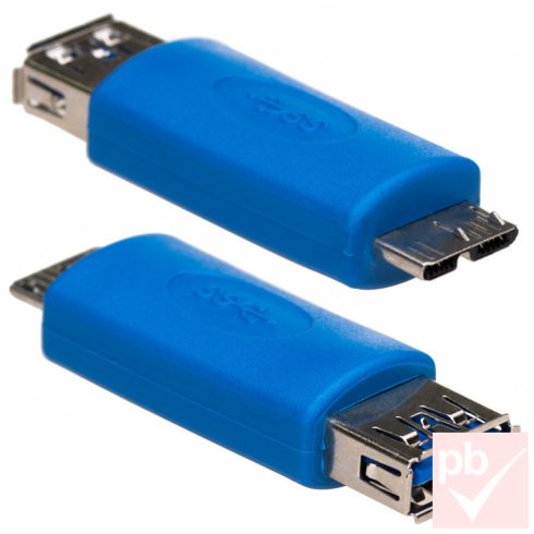 USB 3.0 átalakító, "A" aljzat - "micro B" dugó