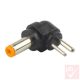 DC dugó, 5.5x1.7mm, hossz: 12mm, 90°, 2 pin, műanyag ház (Acer) [FSP]