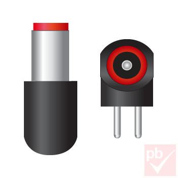 DC dugó, 7.9x5.6mm+0.6mm pin, hossz: 12mm, 90°, műanyag ház (Compaq, HP) [FSP]