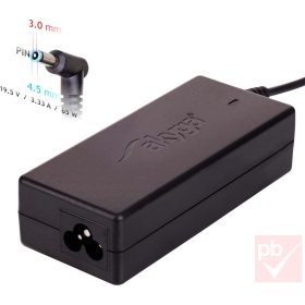   PlugIt PI-ND-025 laptop töltő (HP 19.5V/3.33A 65W 4.5x3.0mm+pin)