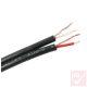 Audio kábel, árnyékolt, 2 eres lapos CCA