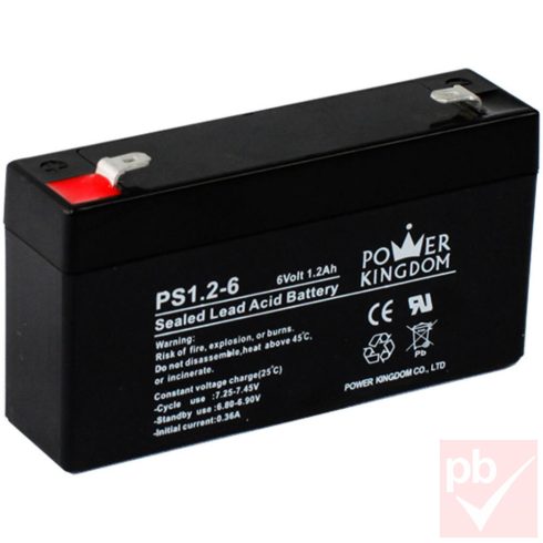 Power Kingdom PS1.2-6 akkumulátor (6V 1.2Ah)