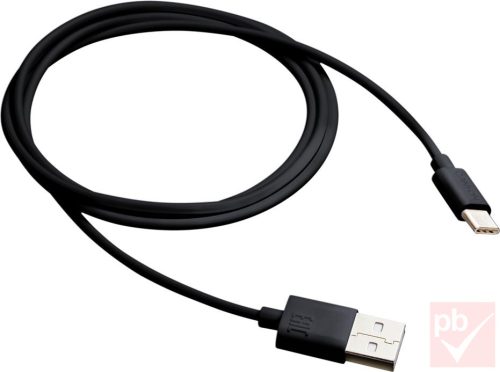 USB 2.0 A-C összekötő kábel, 1.0m, fekete