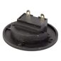   Hangfal aljzat, 2 pólusú, beépíthető, kerek, fekete műanyag