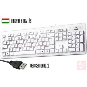 Genius Slimstar 130 USB billentyűzet (fehér, HUN)