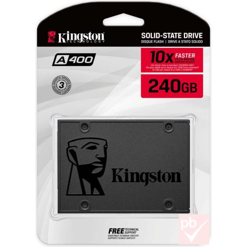 Kingston A400 240GB SATA SSD meghajtó