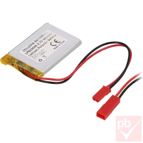 Cellevia LP503448 3.7V 800mAh Li-Po akkumulátor (5x34x48mm)