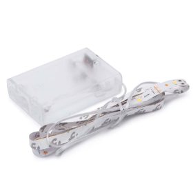   Phenom melegfehér LED szalag 1m + 3x AA elemes ház kapcsolóval
