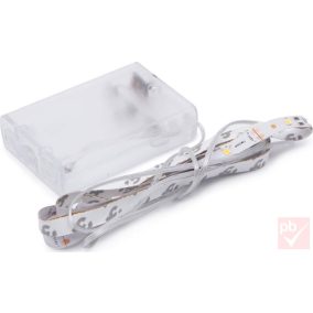   Phenom melegfehér LED szalag 1m + 3x AA elemes ház kapcsolóval