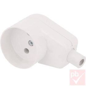   Jonex TX-GN-160KBI 90°-os földeletlen lengő dugalj, fehér