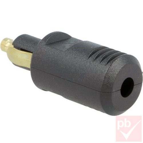 Procar mini szivargyújtó dugó, lengő, csavaros, 8A fekete